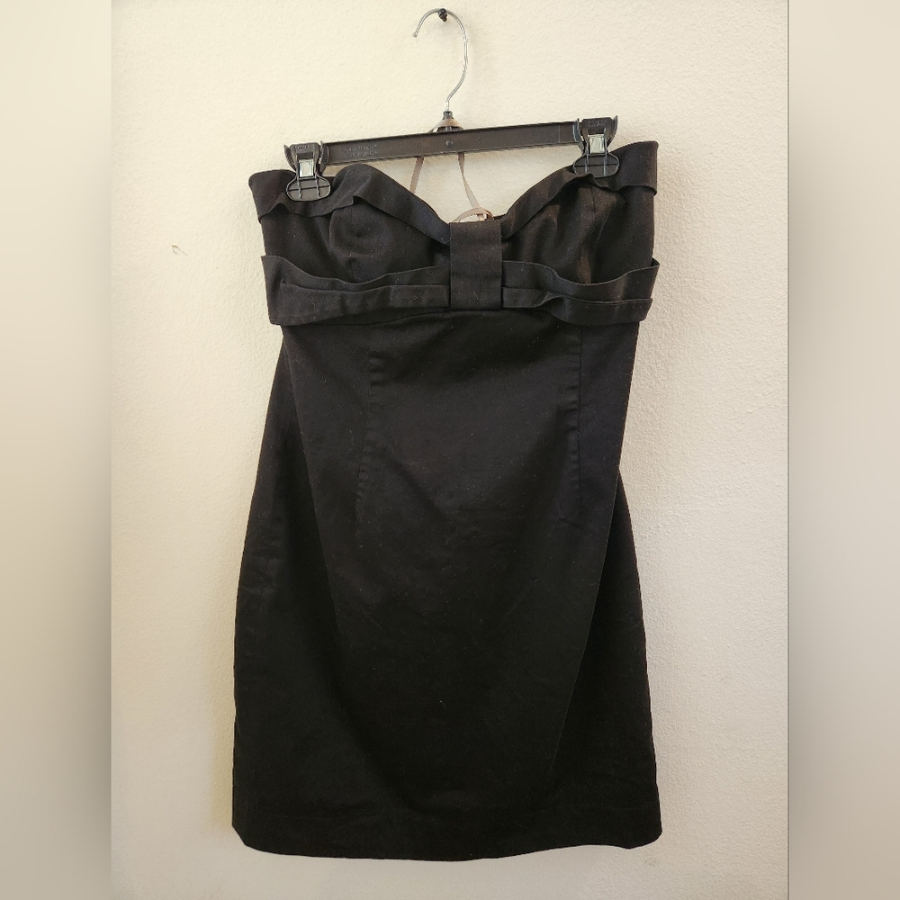 Taylor Dress Strapless Sweetheart Neckline Mini‎ LBD Black Size 12